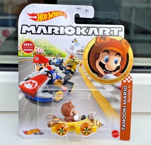 HOT WHEELS MARIO KART TANOOKI MARIO BUMBLE V DIE-CAST VEHICLE *BRANDNEU VERSIEGELT* - Bild 1 von 7