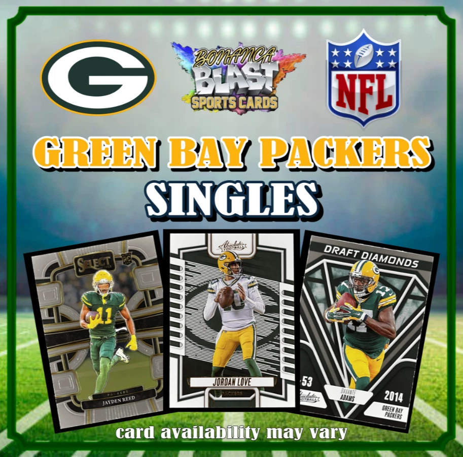 GREEN BAY PACKERS SINGLES ~ Multiple Players & Years ~ Volume Discounts! - Image 1 of 1