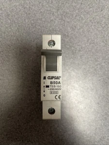 CLIPSAL 50 AMP Type B 6kA MCB CIRCUIT BREAKER TSB-150 B50 50A Wickes Shower Oven - Picture 1 of 6