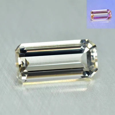 1.71Ct Emerald Cut _ Natural "UV" Color Change Scapolite Loose Gemstone - Image 1 of 2
