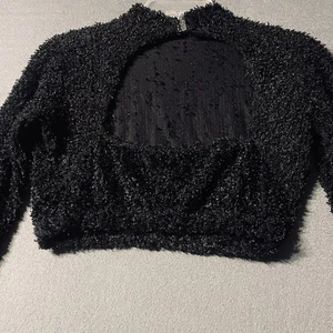 Eurotard Ballet Dance Black Sweater Top Large Fuzzy Soft VTG Dancer Costume USA - Bild 1 von 9