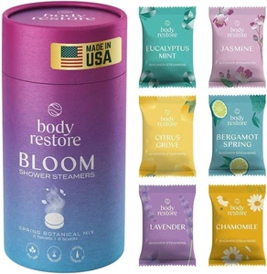 Body Restore Shower Steamers Aromatherapy 6 Pack - Christmas Stocking..CR-10 - Picture 1 of 9