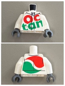 LEGO White Torso Octan Logo Racing Zipper 973pb2306c01 rac059 cty0922 rac060 - Picture 1 of 1