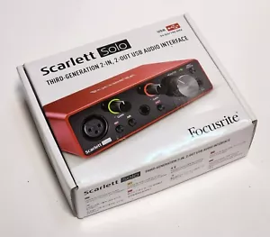 FOCUSRITE Scarlett Solo USB Audio Interface (Gen 3) - Picture 1 of 2