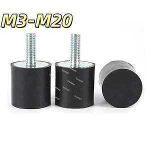 Male Thread Rubber Buffer Mount Anti Vibration Bobbin Isolator Damper VE M3-M20 - Picture 1 of 71