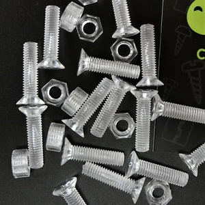 50x Tuercas y pernos de tornillo avellanados plástico transparente acrílico M5x 20 mm - Imagen 1 de 8