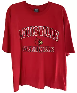University of Louisville Cardinals Vintage T Shirt Red Short Sleeve Mens XL - Picture 1 of 9
