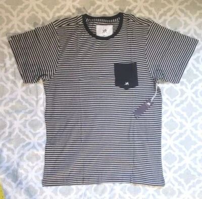 YOUNG & RECKLESS Men T-Shirt Size 2X-LARGE Black/White Lines w Y&R Logo CLASSIC - Image 1 of 4