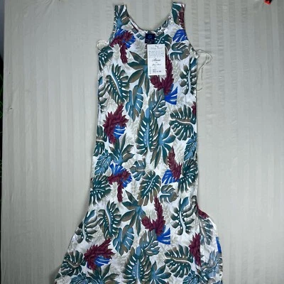 NUEVO Maxi Vestido Mango Moon Hawaiano Para Mujer XS Floral Luau Tropical Monstera Foto 1 de 4
