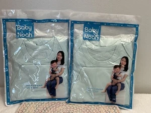 Baby Noah Knotted Gown Infant Sleeper Mittens Bow Hat Set 0/3 Months Mint Green - Picture 1 of 10