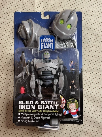 Vintage 1999 Trendmasters The Iron Giant Build & Battle Figure Toy NEW SEALED Cover