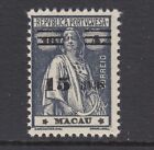 Macao Sc 266 MNH. 1933 15a surcharge on 16a dark gray Ceres, fresh, F+