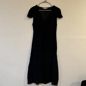 LoveShackFancy Embroidered Victorian Maxi Dress in Black sz S $595 - Picture 1 of 7