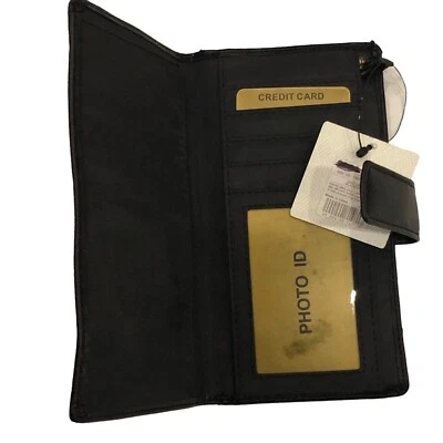 Nuevo con etiquetas Estuche para tarjetas Merona para mujeres Cartera negra Monedero / Portatarjetas de crédito Portatarjetas Foto 1 de 4