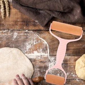 Teigwalze Pizza Nudelholz Rollstifte Zum Backen Bäckerei Rolling Pin - Bild 1 von 12