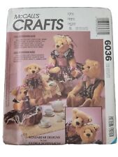 Vtg McCalls Crafts 6036 The Rosenbears Teddy Bear Doll Family & Clothes Pattern