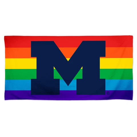 WinCraft Michigan Wolverines 30'' x 60'' Pride Spectra Beach Towel Cover