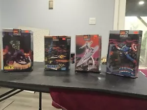 Marvel comics, model kits, hulk, beast, silver surfer, and Captain America - Picture 1 of 9
