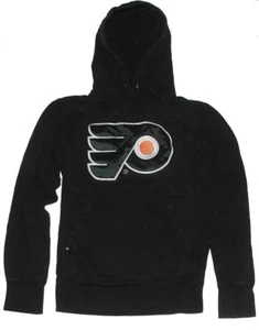 Philadelphia Flyers Big Logo Signature Hooded Sweatshirt Black Size Small - Picture 1 of 3