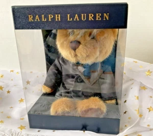 Ralph Lauren Fragancias Oso L'OURS Usando un Esmoquin Negro Nuevo 6" Altura Nuevo - Imagen 1 de 5