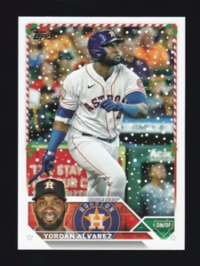 2023 Topps Holiday #H160 YORDAN ALVAREZ Houston Astros - Picture 1 of 2