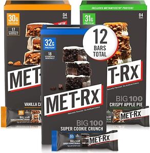 MET-Rx Big 100 Colossal Protein Bars Variety Pack - 12 count