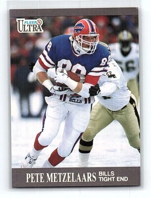 1991 Ultra Pete Metzelaars Buffalo Bills #3 - Image 1 of 2