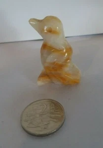 Kookaburra- Polished Cut Quartz Figurine - C1970s - Picture 1 of 5