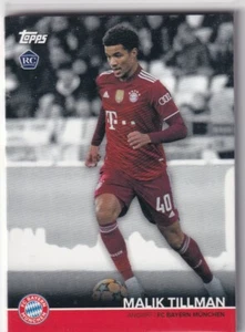Topps Bayern Munich Team Set 2022 Football Card Malik Tillmann Rookie Card RC - Picture 1 of 2