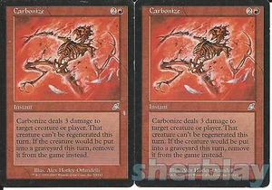 MTG Magic the Gathering TCG SCOURGE 2X Carbonizado Instantáneo Rojo 83/143 - Imagen 1 de 1