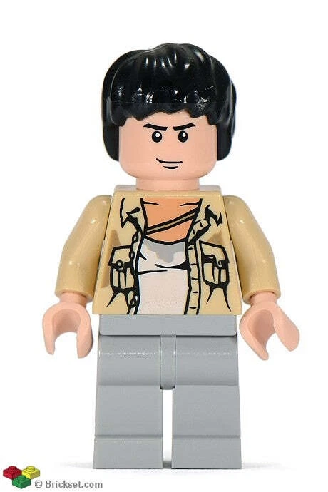 LEGO® Minifigura Indiana Jones iaj010 Camisa Satipo con Bolsillos Negros Foto 1 de 1
