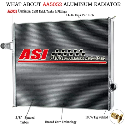 4-Row Aluminum Truck Radiator For 1997-2006 Kenworth T2000 Heavy Duty 2000 Foto 1 de 4