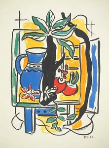 Fernand LEGER: Stillleben mit blauem Krug, Lithographie und Schablone signiert - Bild 1 von 5