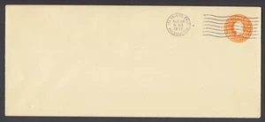 US Sc U530 FDC. 1932 6c orange Washington on #10 amber envelope, LA cancel, VF - Picture 1 of 1