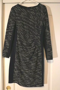 Lauren Ralph Lauren 3/4 Arm dunkelblau Tweed Kleid Größe 12 - Bild 1 von 4