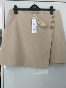 Kurzer kleiner Wickel-Minirock für Damen Rehkitz Größe 14 neu mit Etikett - Bild 1 von 5