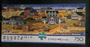 Charles Wysocki Salty Witch Bay 750 Puzzle Panorama gebraucht Buffalo Games - Bild 1 von 2