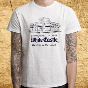 White Castle Hamburger est.1921 Men's White T-Shirt Size S-5XL - Picture 1 of 1