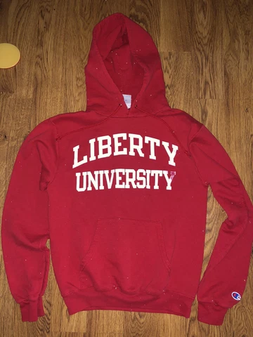 Champion Liberty University Flames Adult Hoodie Sweatshirt Small Cover