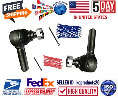 Left & Right Hand Side Tie Rod End Fits for Case Loader Tractor D88491 & D88492 - Image 1 of 4