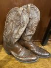 Vintage Hondo Brown Leather Handmade Cowboy Western Boots Men's size 9 A