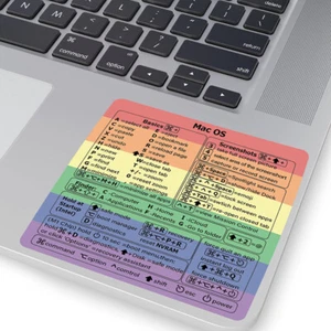 Shortcuts Sticker For Mac OS System New Shortcut Key Sticker Word Excel Decal - Picture 1 of 10