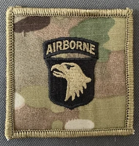US Army Multicam 101st Airborne Screaming Eagles Helmabdeckung Aufnäher - Bild 1 von 2