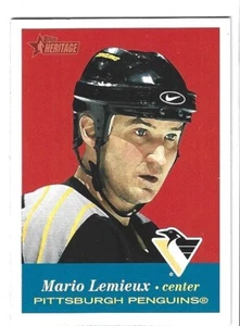 2001-02 Topps Heritage Mario Lemieux Pittsburgh Penguins #1 NRMT - Picture 1 of 1