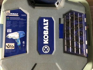 Kobalt 1/2" Impact Wrench 8.5 Amp with Socket set Case As Well See Pics Some We - Picture 1 of 9