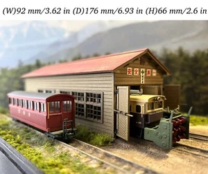 Kit de casa de motor de 2 puestos Baiodo Sugisawa escala 1:87 HOn30/HOe cobertizo locomotora - Imagen 1 de 11