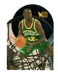 SHAWN KEMP 1995-96 FLEER METAL " MAXIMUM METAL " DIE CUT #5 $30.00 SUPERSONICS - Picture 1 of 1