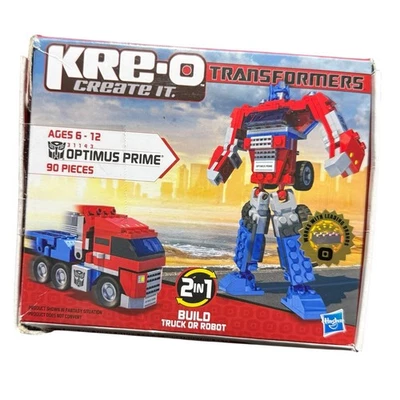 Optimus Prime 90pc Kre-o Kit Transformers Truck Or Robot Hasbro 31143 - Image 1 of 4