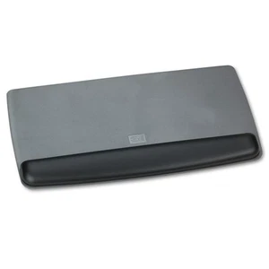 Plataforma reposamuñecas teclado gel antimicrobiano 3M negro/gris/plateado WR420LE - Imagen 1 de 9