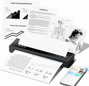 Portable Printer Wireless  A4, A5 Size, Compatible iOS, Android&Laptop 300DPI - Picture 1 of 8
